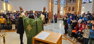Familienmesse zur Vorbereitung auf die Erstkommunion