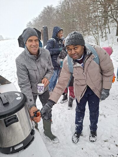 Andacht beim Severin-Bildstock